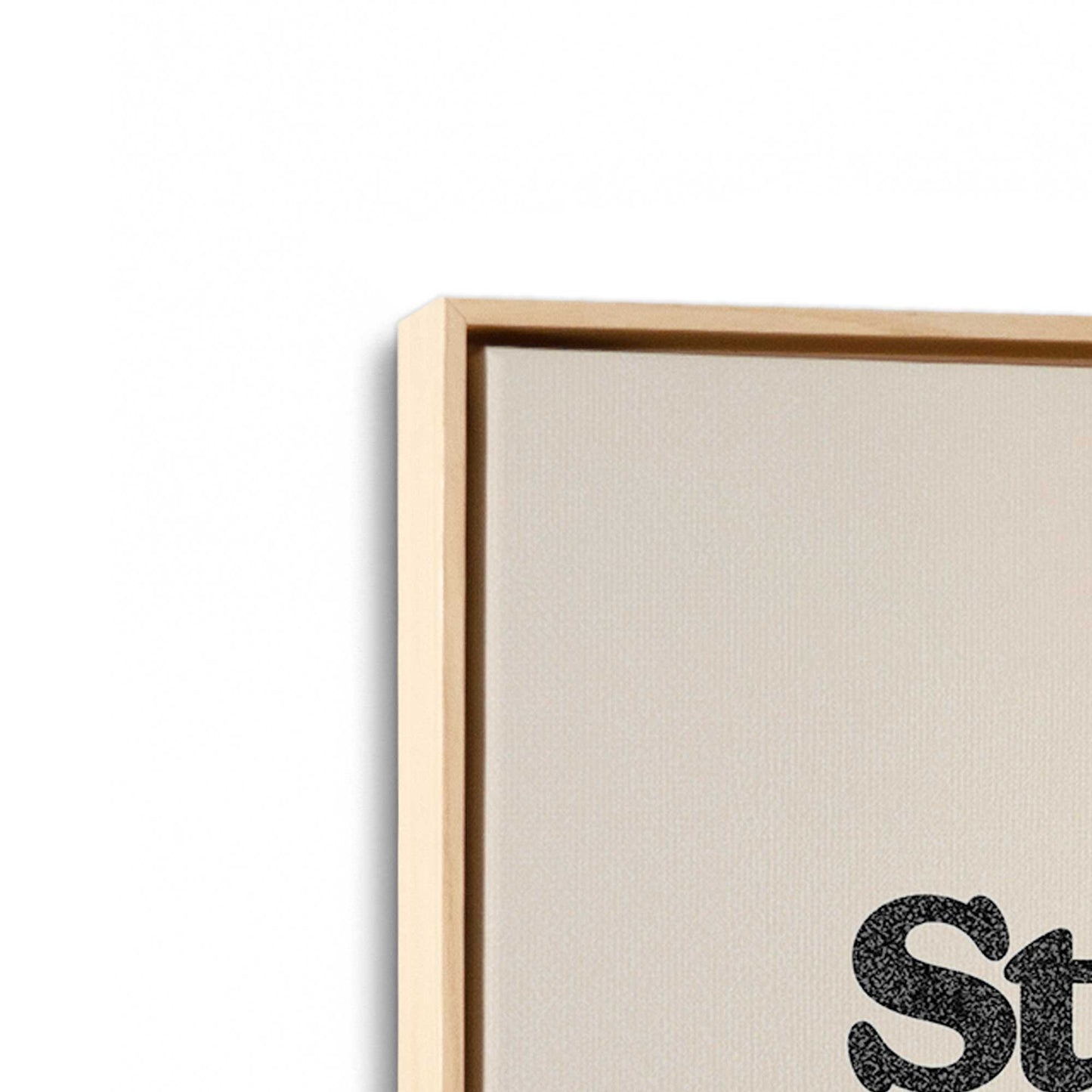 [Color:American Maple], Picture of art in a American Maple frame at an angle