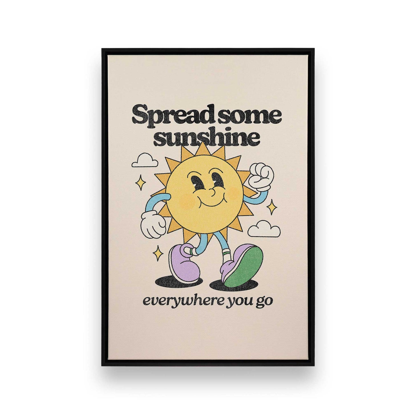 [Color:Satin Black], Picture of art in a Satin Black frame