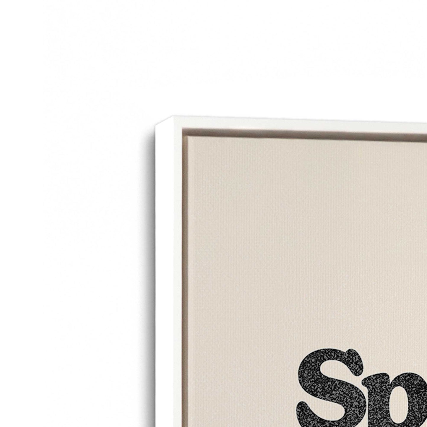 [Color:Opaque White], Picture of art in a White frame at an angle