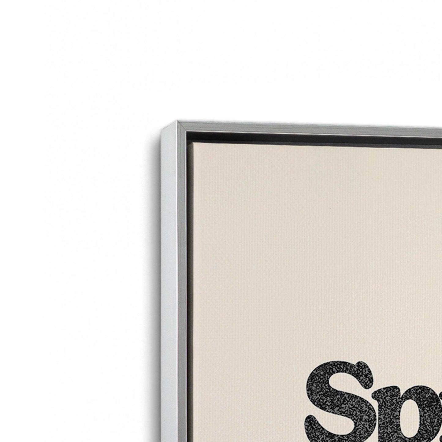 [Color:Polished Chrome], Picture of art in a Polished Chrome frame at an angle