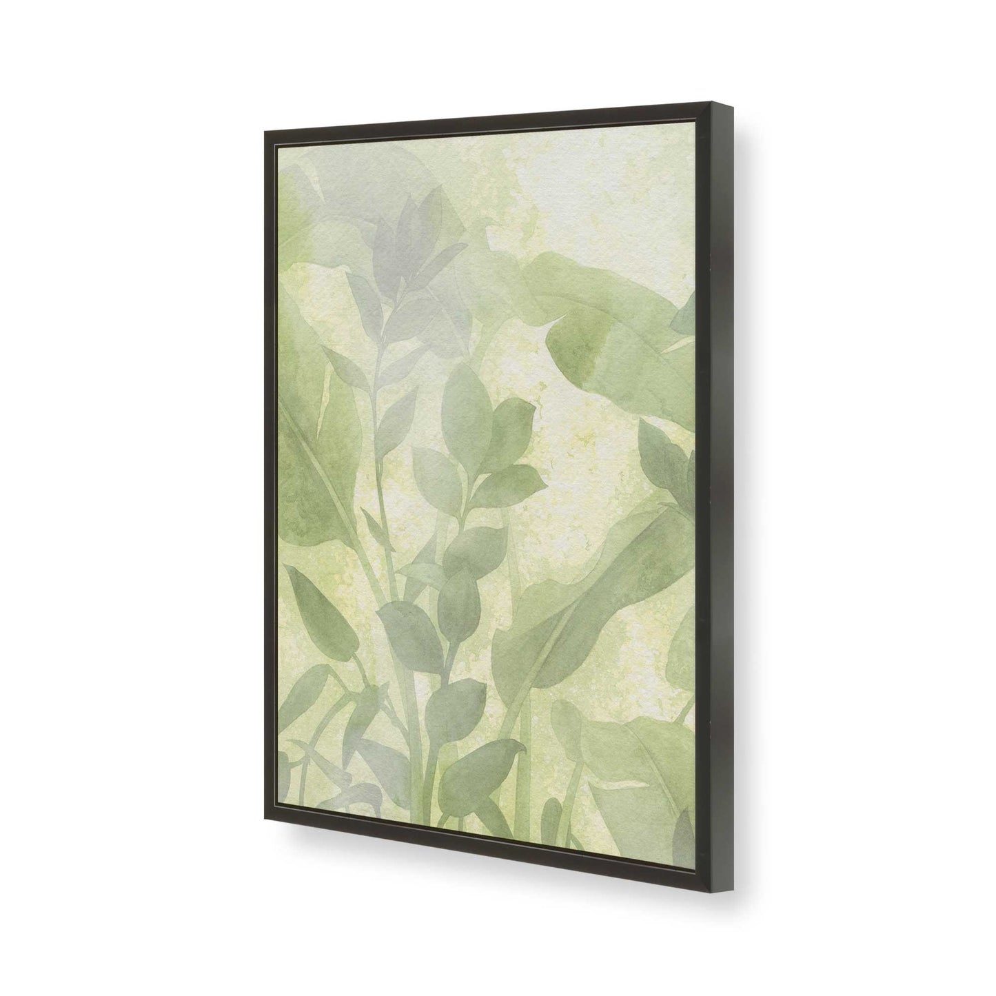 [Color:Satin Black], Picture of art in a Satin Black frame of the corner