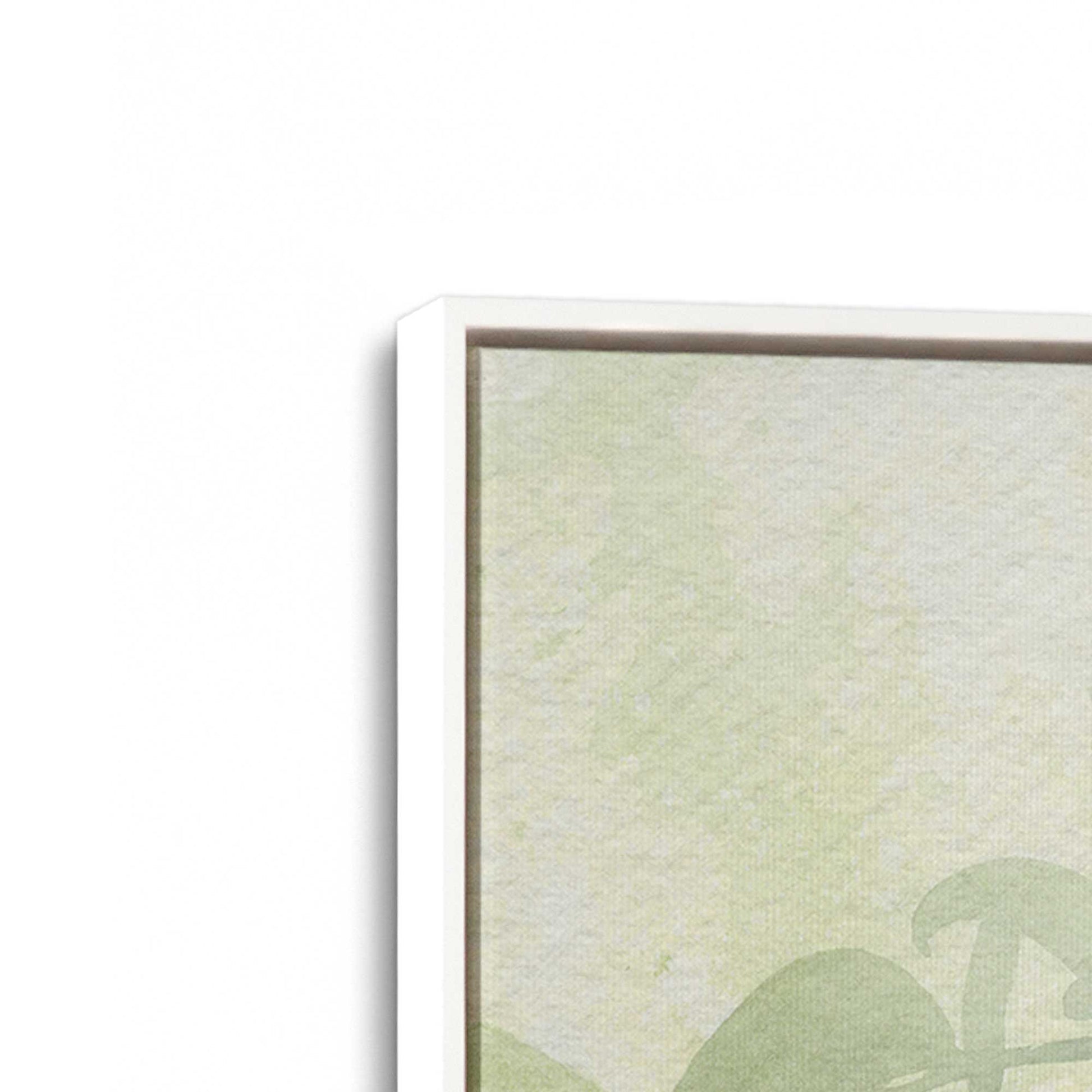 [Color:Opaque White], Picture of art in a White frame at an angle