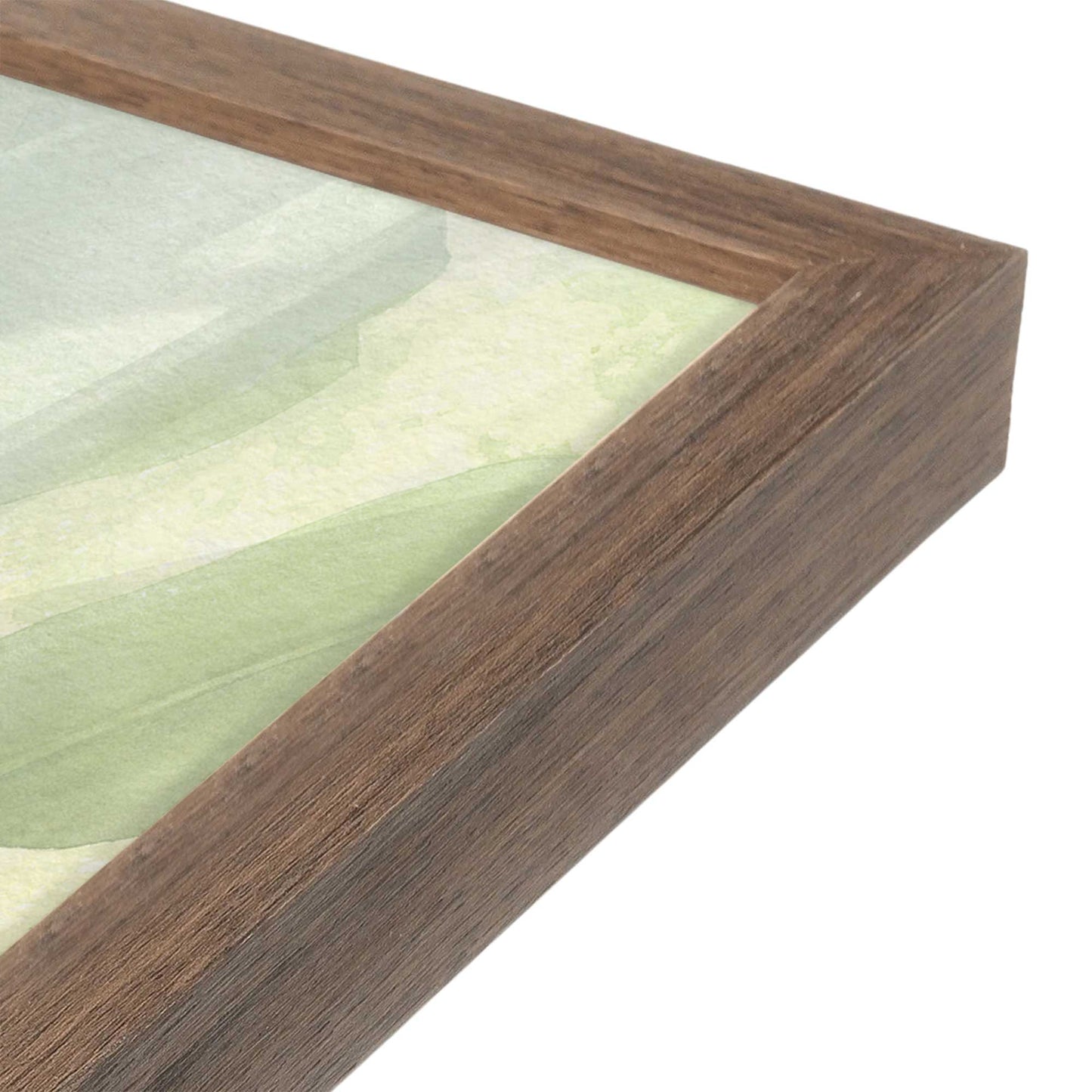[Color:Walnut], Picture of art in a Walnut frame at an angle