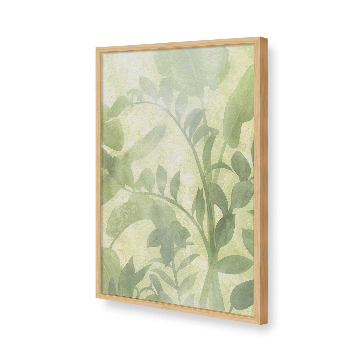 [Color:American Maple], Picture of art in a American Maple frame of the corner