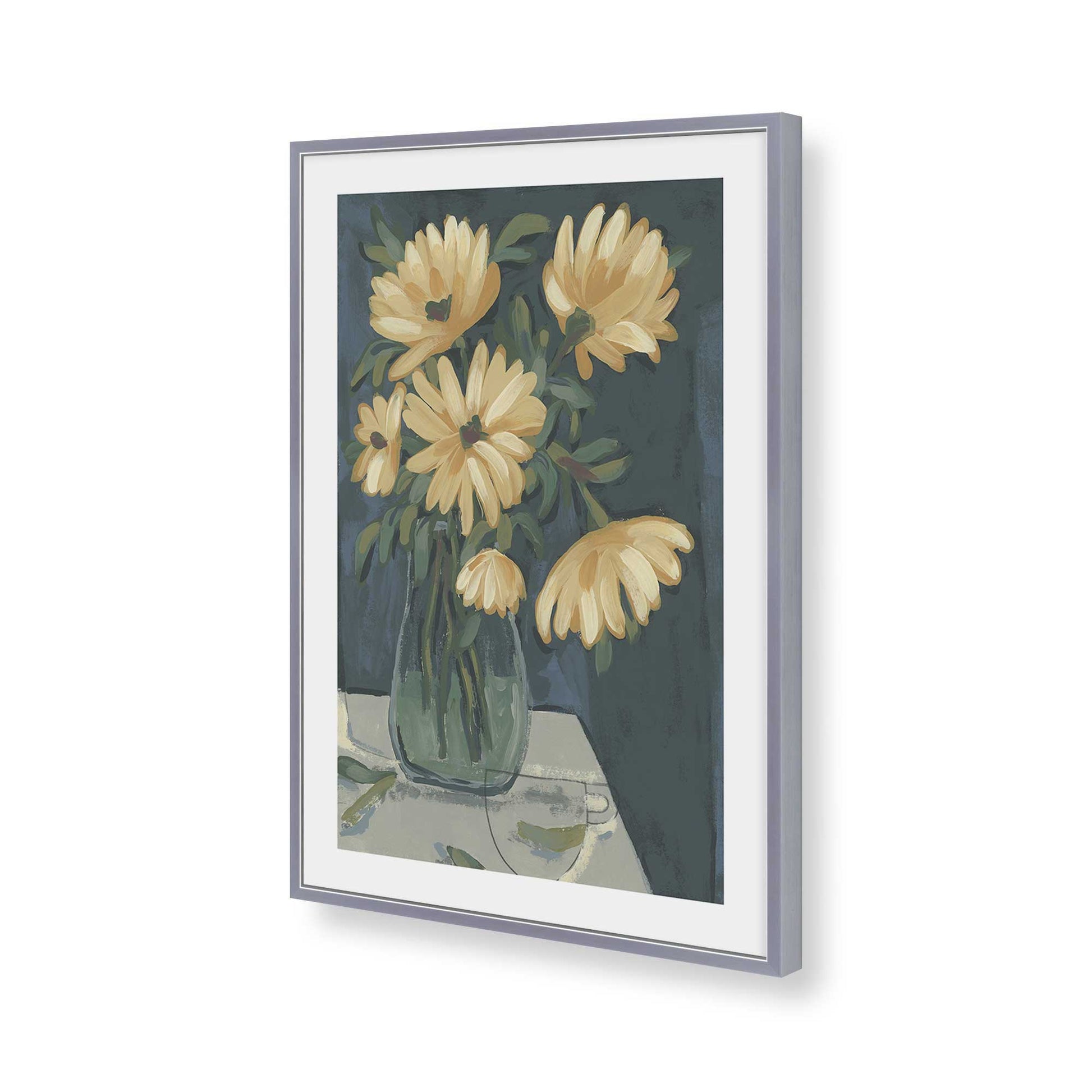 [Color:Polished Chrome], Picture of art in a Polished Chrome frame of the corner