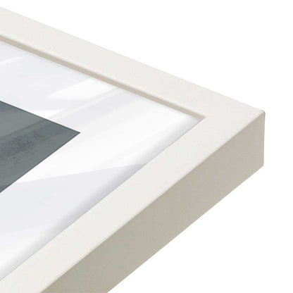[Color:Opaque White], Picture of art in a Opaque White frame at an angle