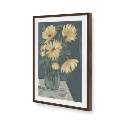 [Color:Brown], Picture of art in a Brown frame of the corner