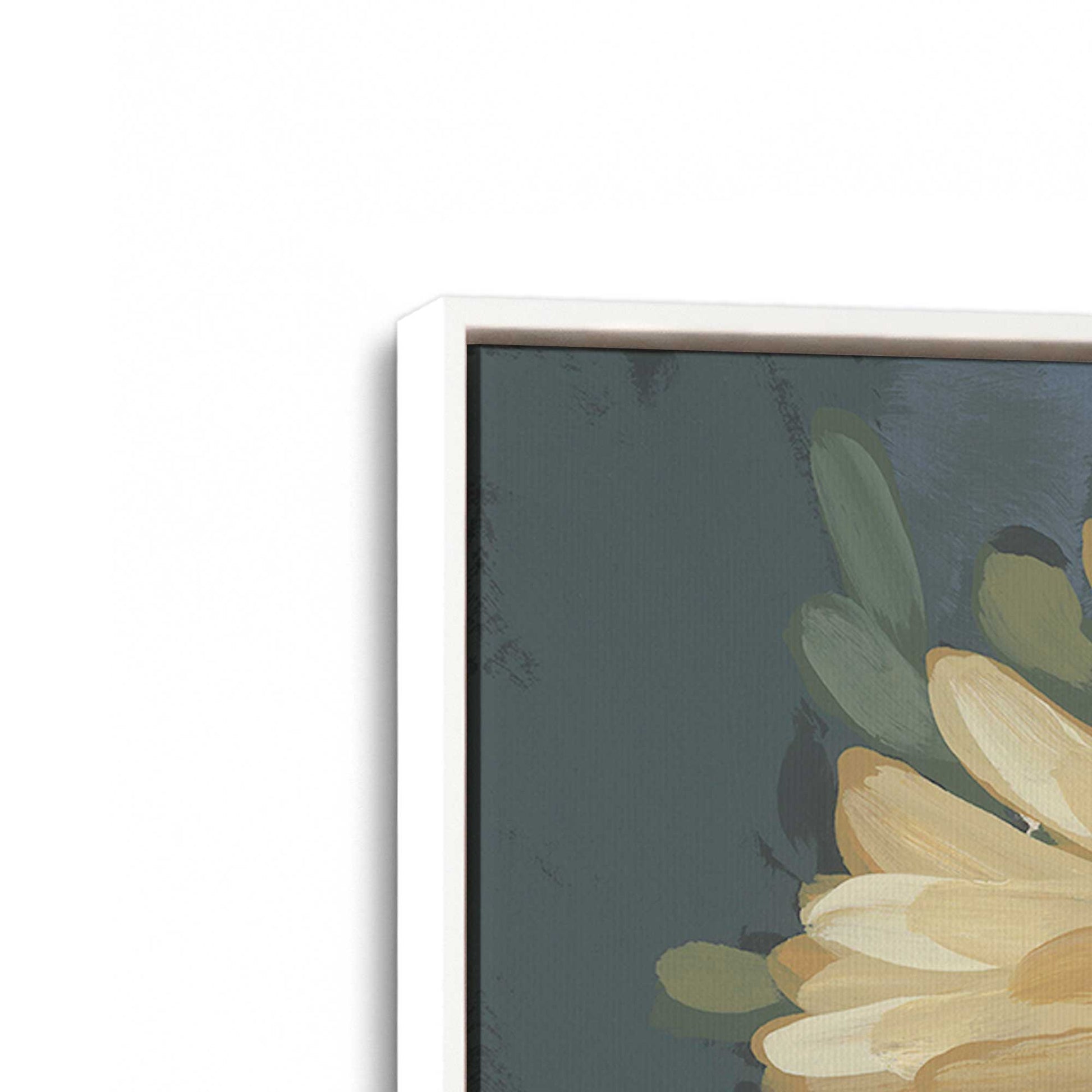 [Color:Opaque White], Picture of art in a White frame at an angle