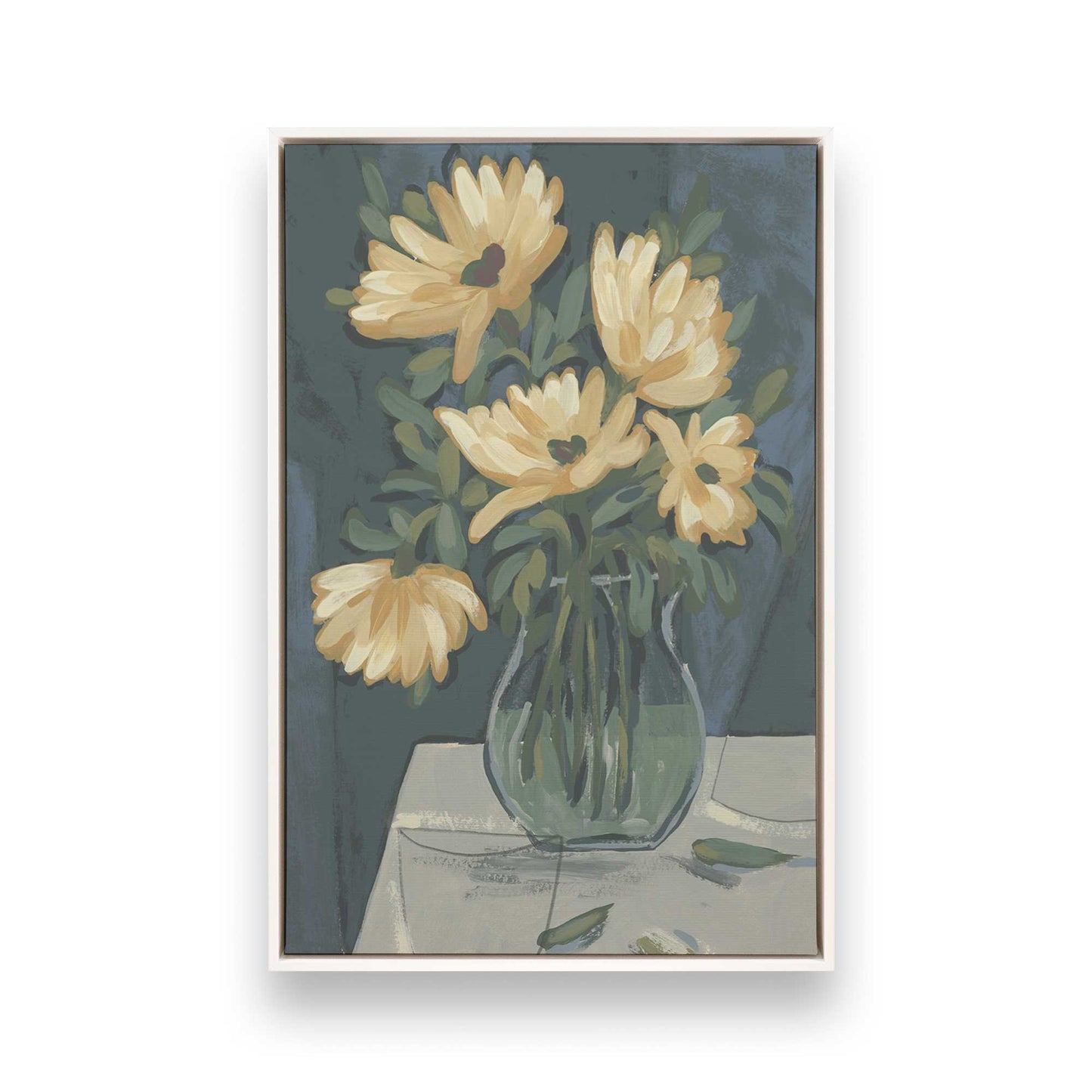 [Color:Opaque White], Picture of art in a White frame