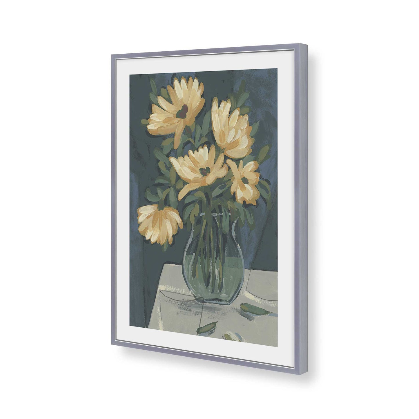 [Color:Polished Chrome], Picture of art in a Polished Chrome frame of the corner