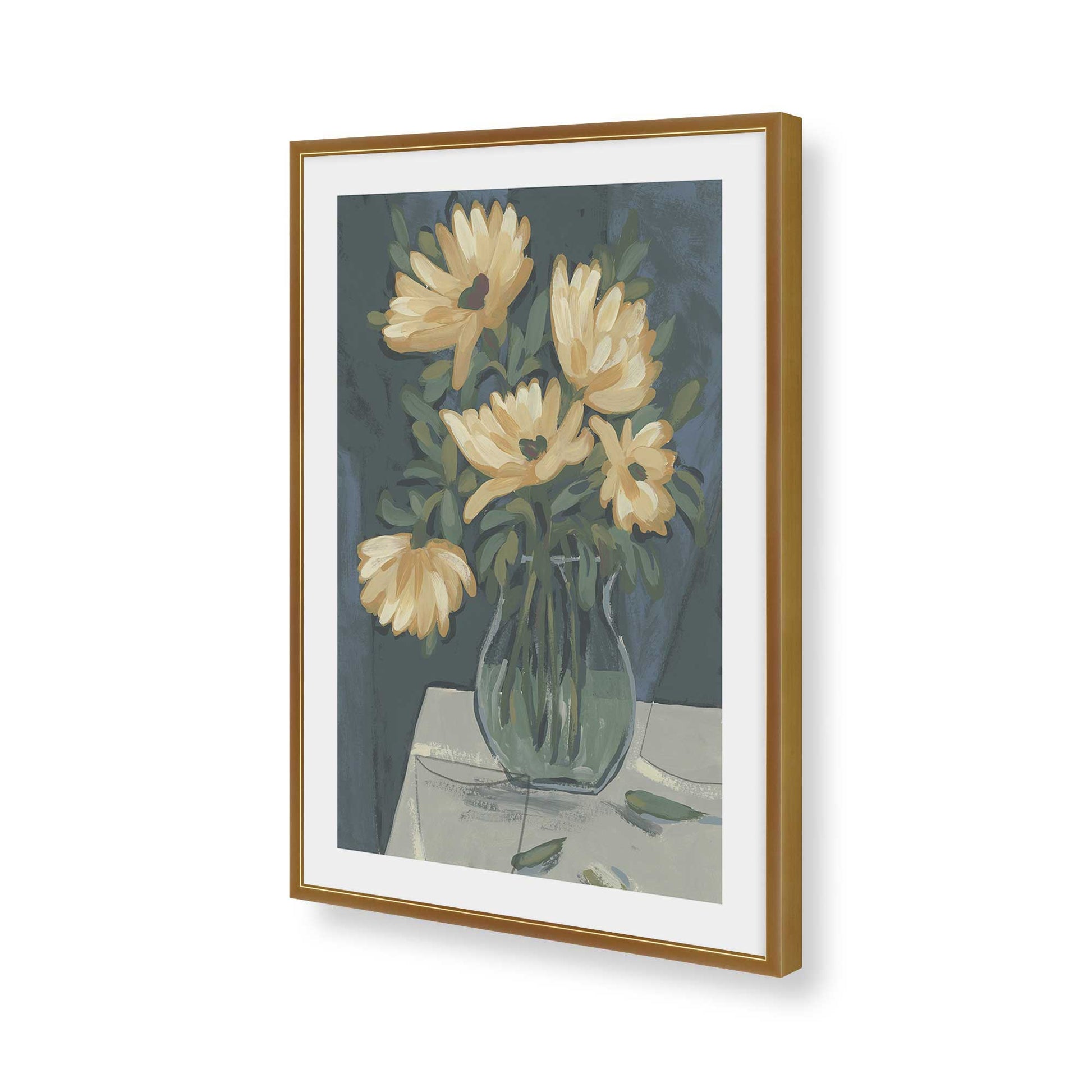 [Color:Polished Gold], Picture of art in a Polished Gold frame of the corner