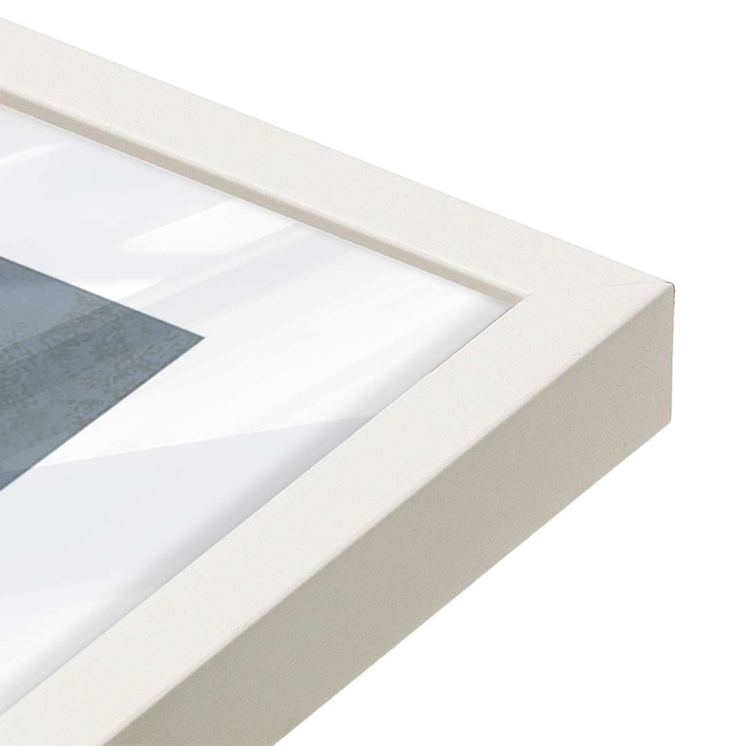 [Color:Opaque White], Picture of art in a Opaque White frame at an angle