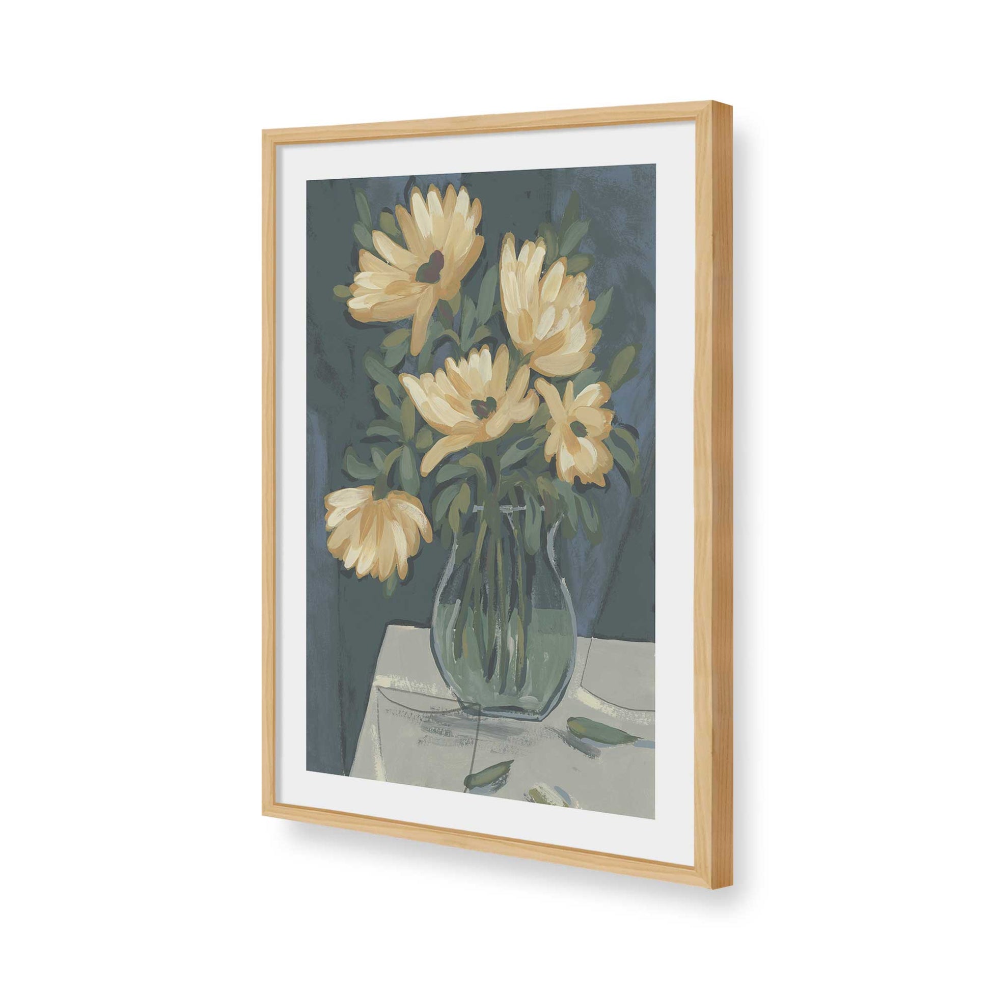 [Color:American Maple], Picture of art in a American Maple frame of the corner