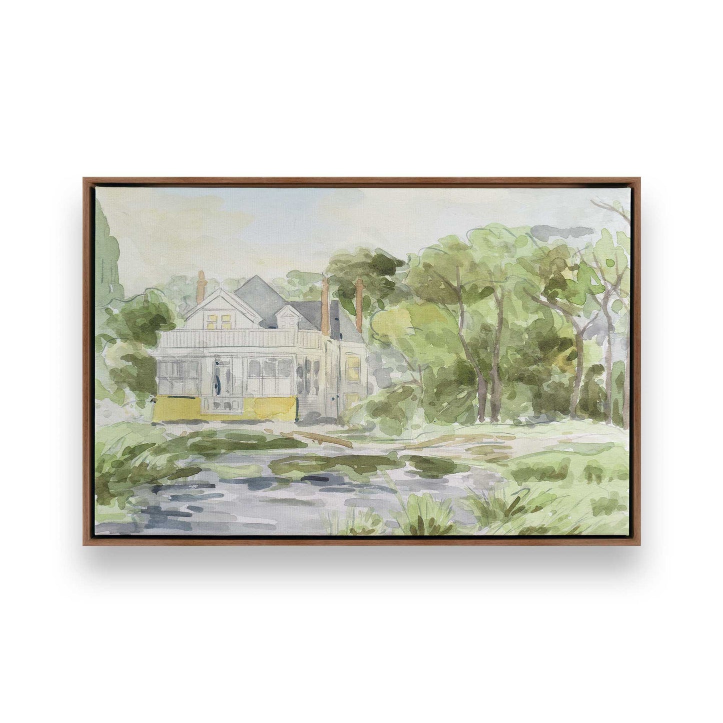 [Color:Walnut], Picture of art in a Walnut frame