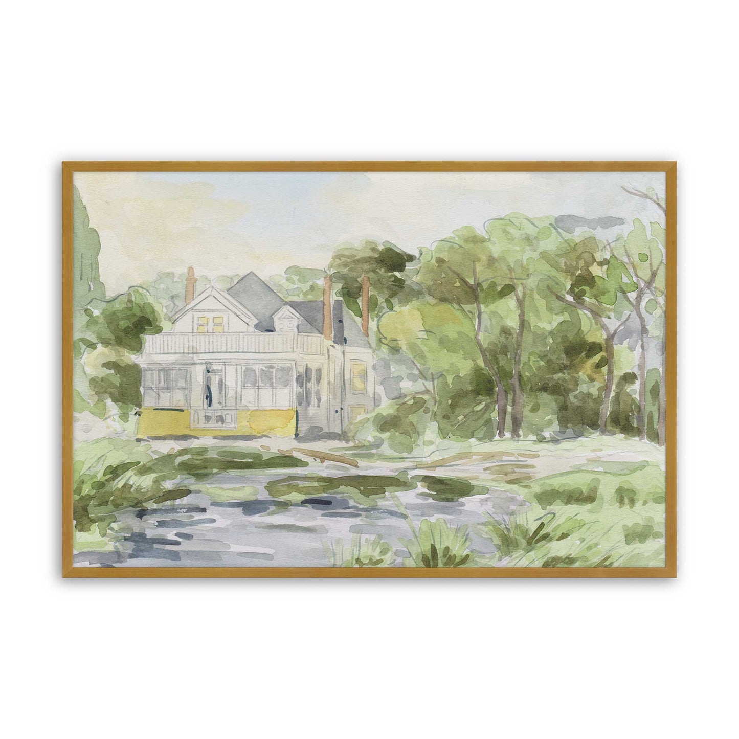 [Color:Polished Gold], Picture of art in a Polished Gold frame