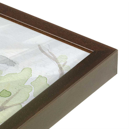 [Color:Belvinder Brown], Picture of art in a Belvinder Brown frame at an angle