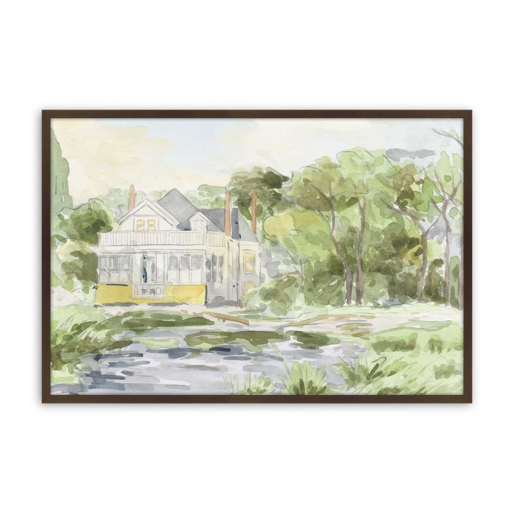 [Color:Belvinder Brown], Picture of art in a Belvinder Brown frame