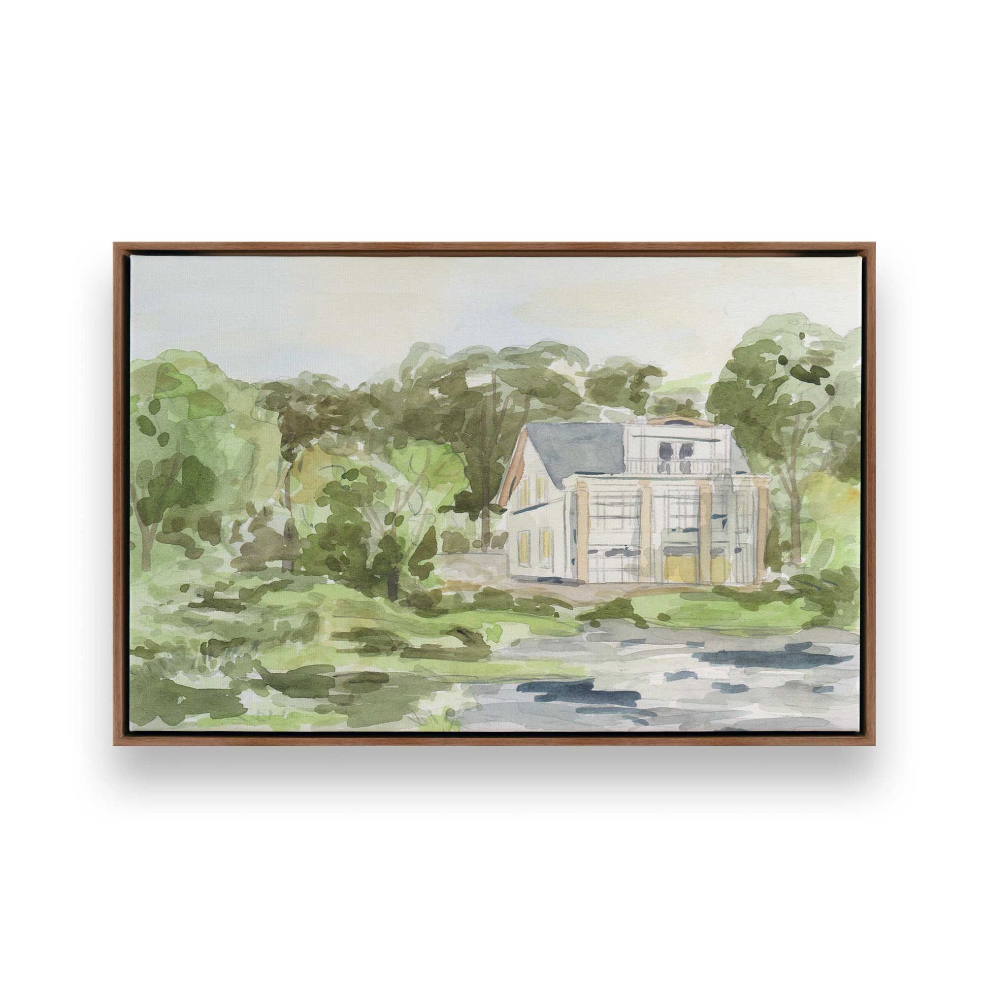 [Color:Walnut], Picture of art in a Walnut frame