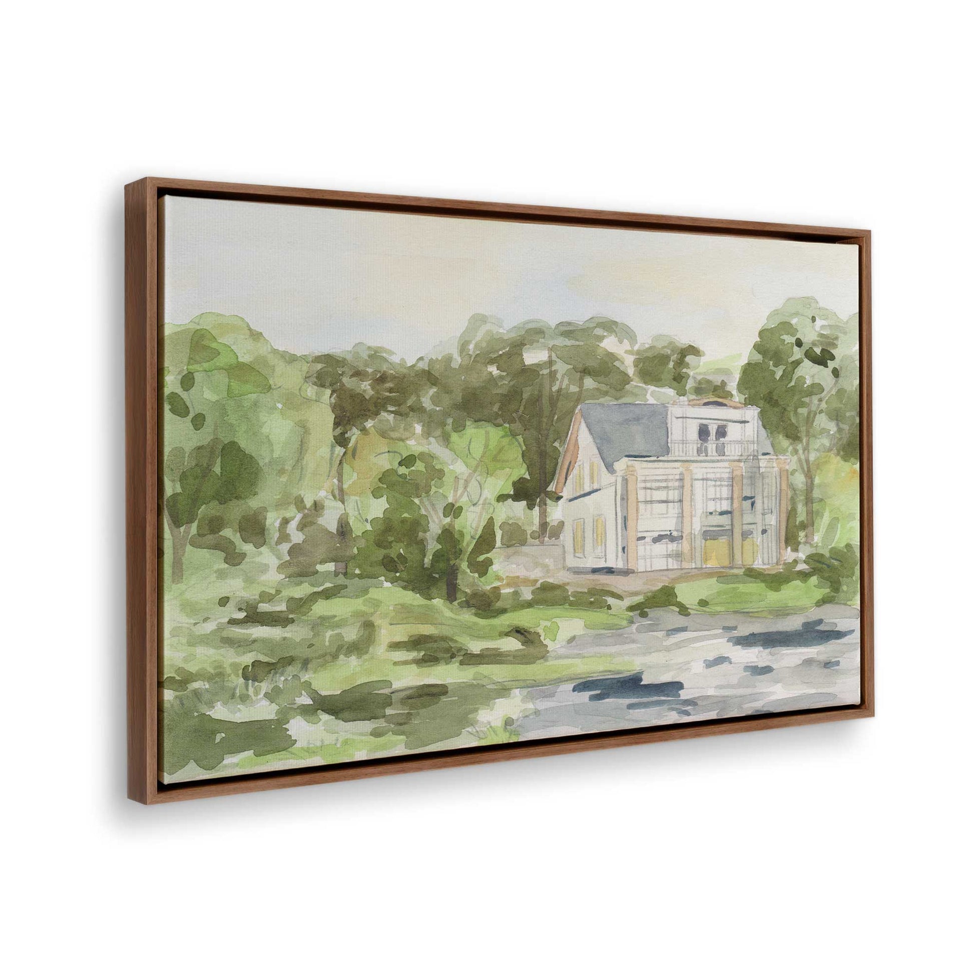 [Color:Walnut], Picture of the corner of the art