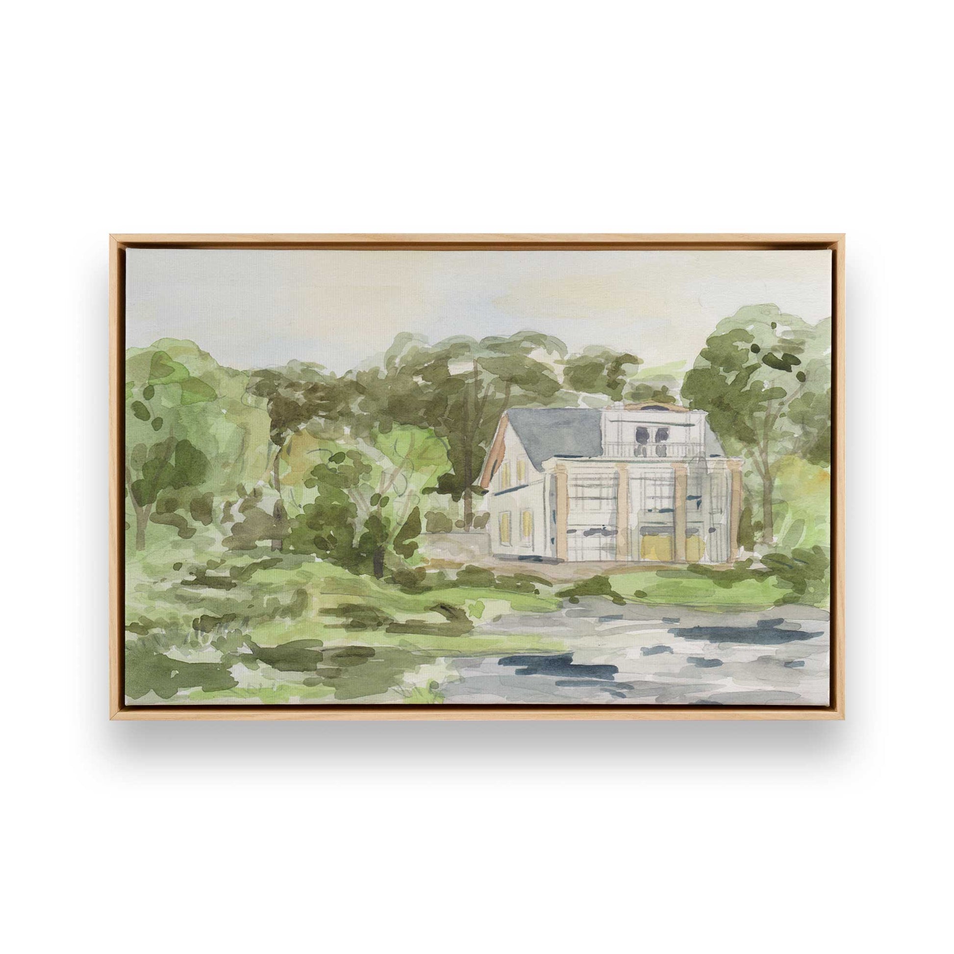[Color:American Maple], Picture of art in a American Maple frame