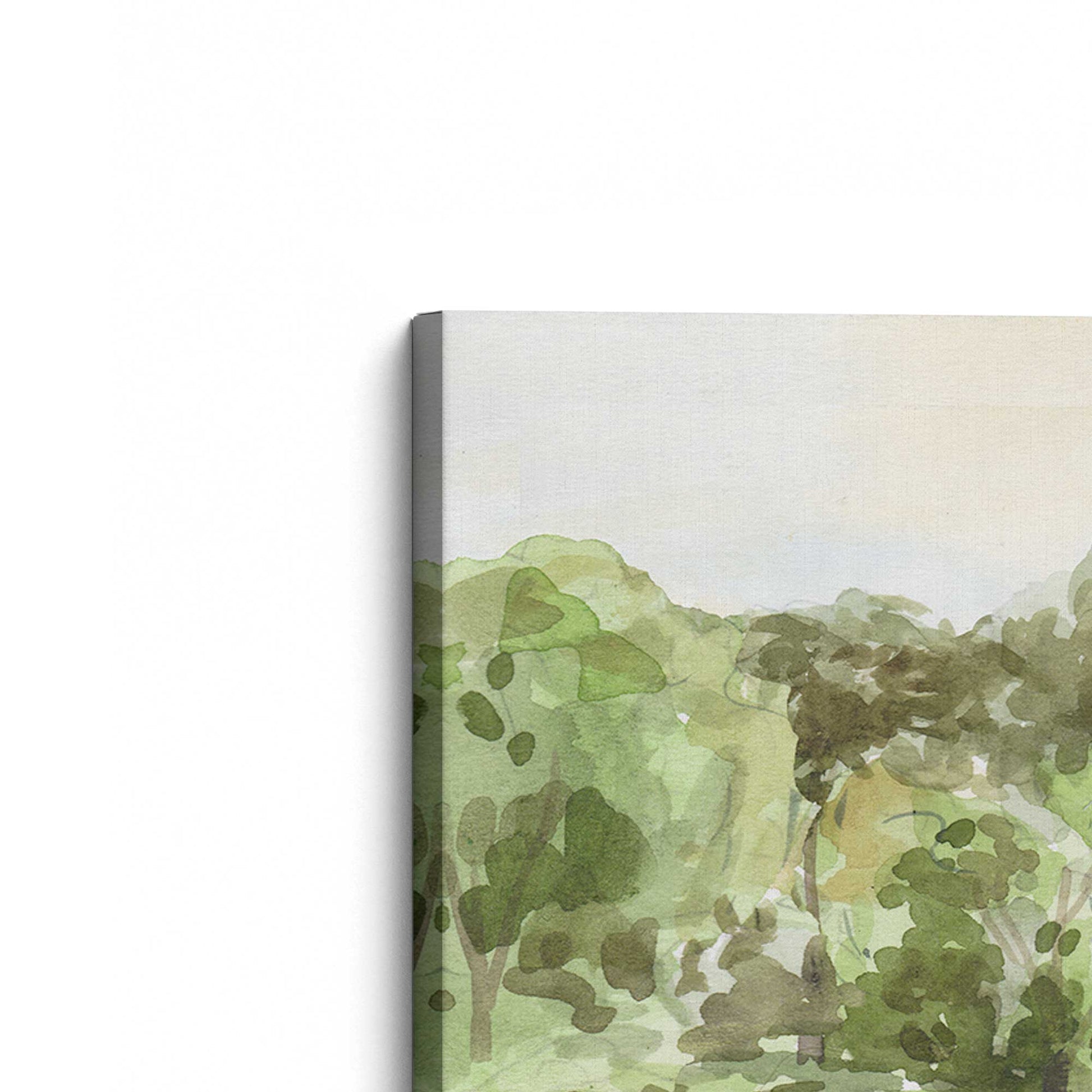 [Color:Stretched Canvas], Picture of the corner of the art