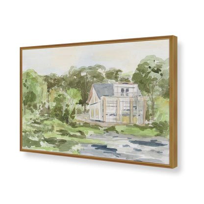 [Color:Polished Gold], Picture of art in a Polished Gold frame of the corner