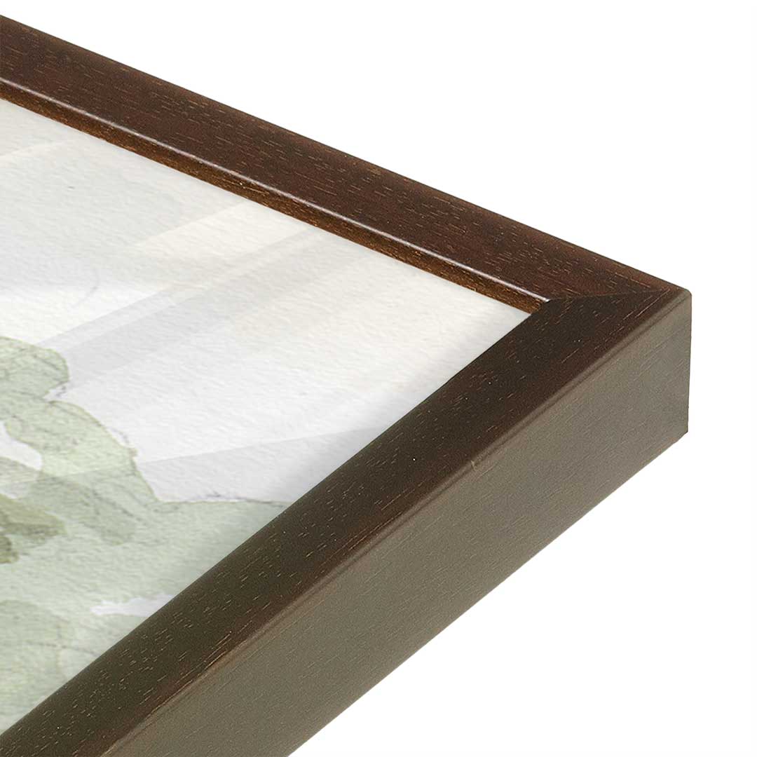 [Color:Belvinder Brown], Picture of art in a Belvinder Brown frame at an angle
