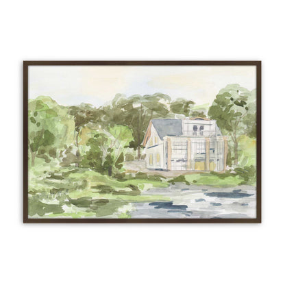 [Color:Brown], Picture of art in a Brown frame