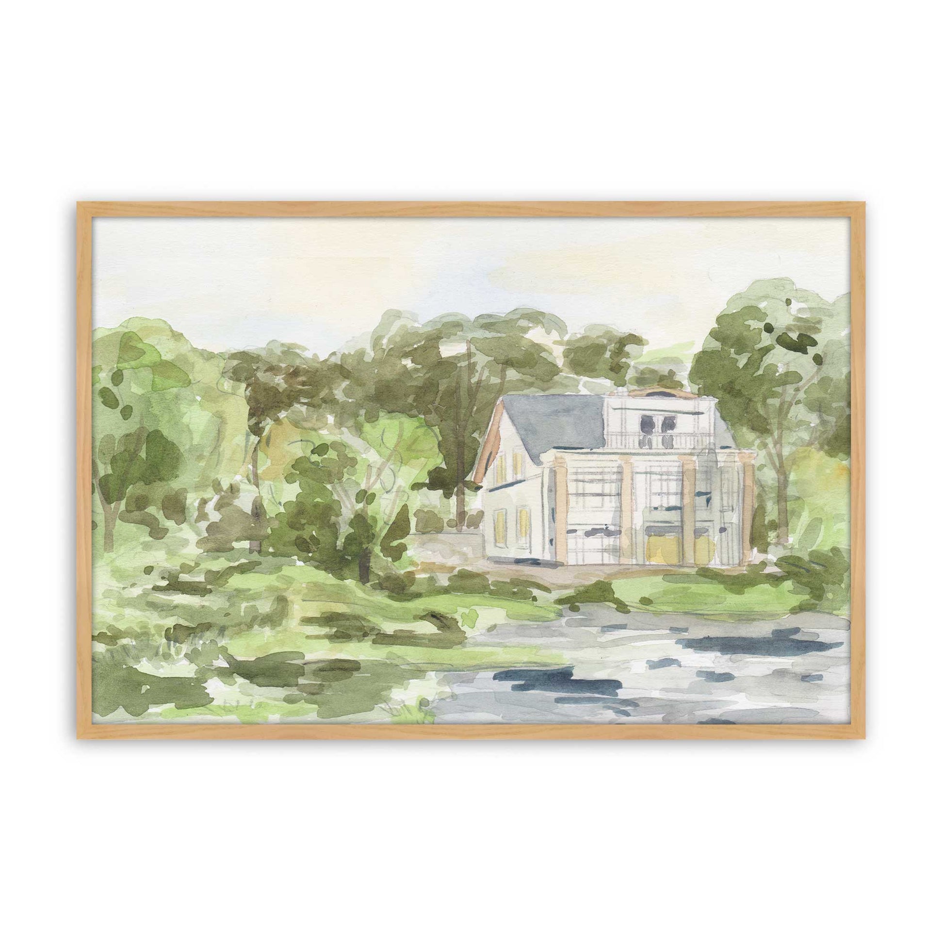 [Color:American Maple], Picture of art in a American Maple frame