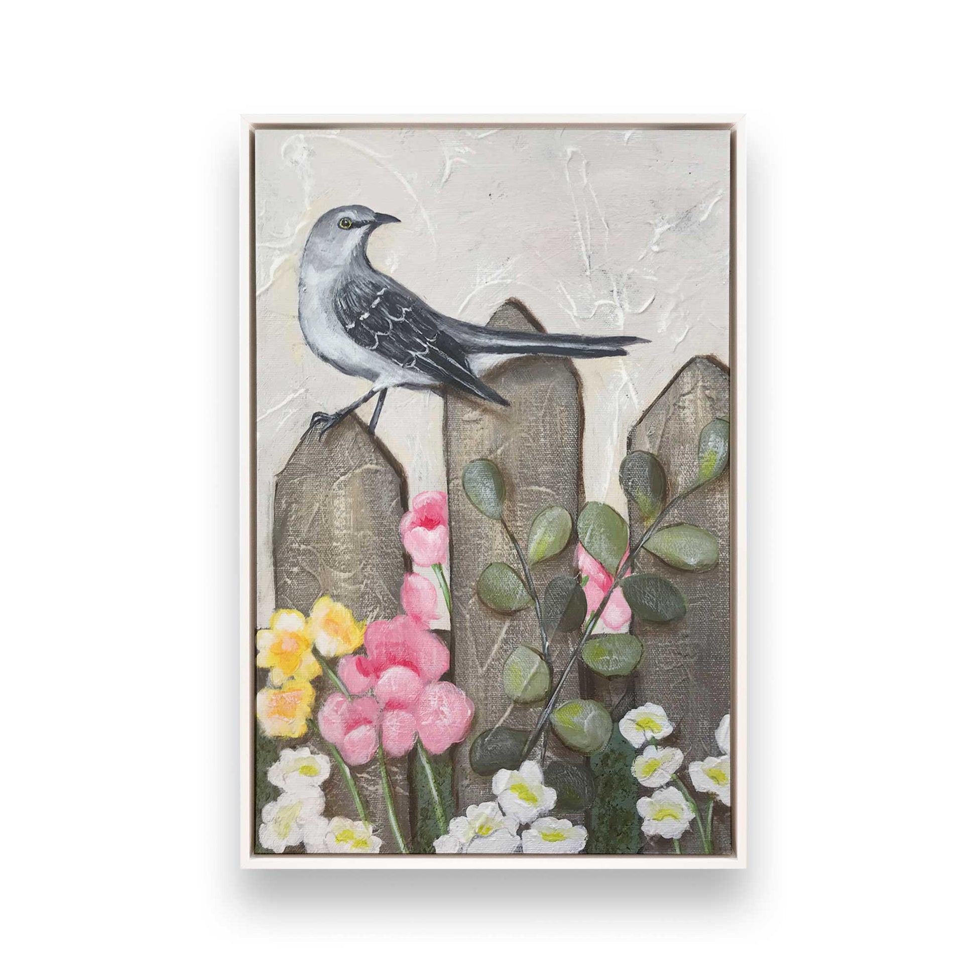 [Color:Opaque White], Picture of art in a White frame