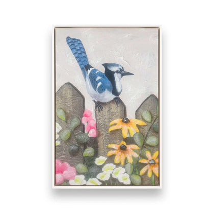 [Color:Opaque White], Picture of art in a White frame