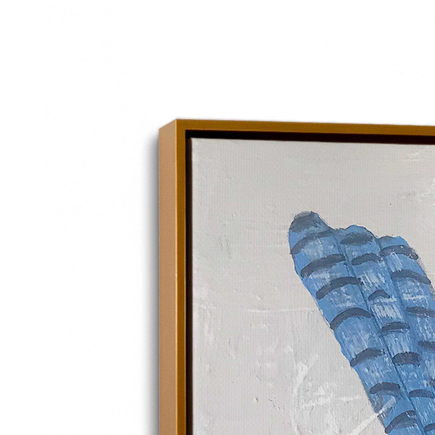 [Color:Polished Gold], Picture of art in a Polished Gold frame at an angle