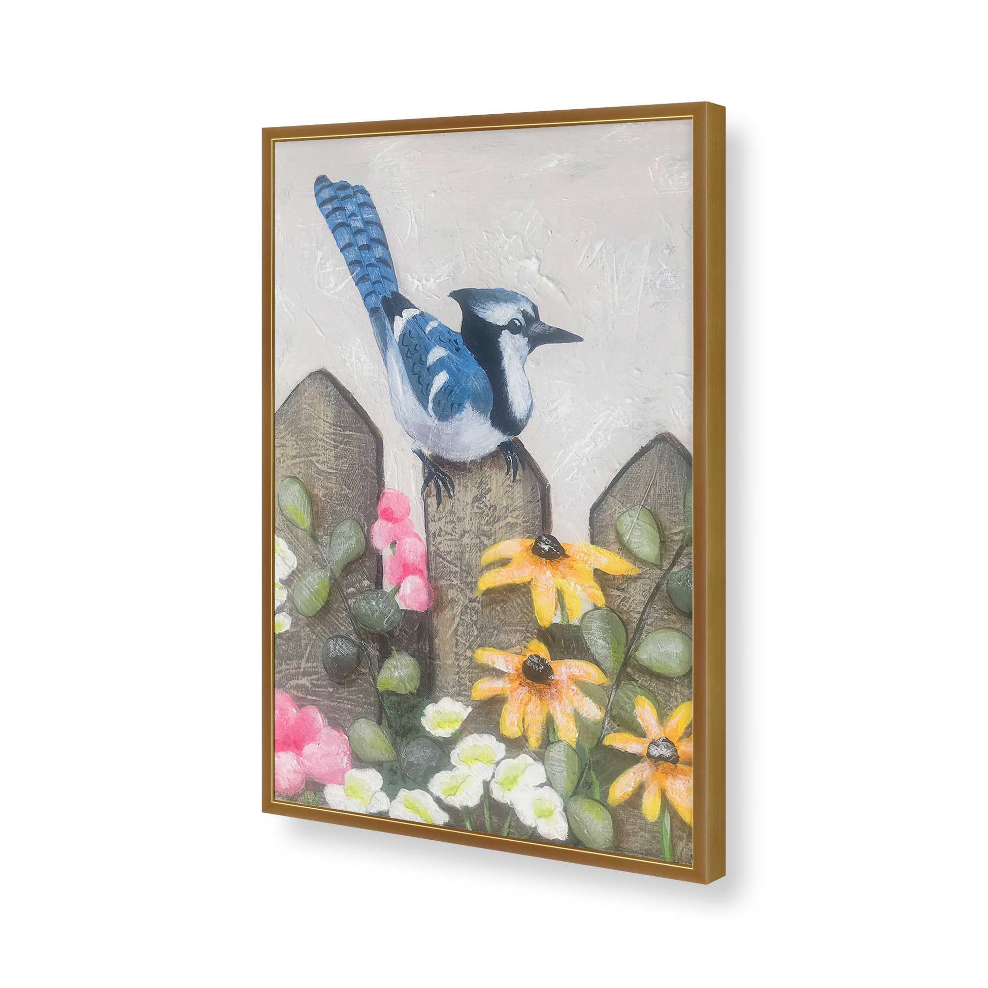 [Color:Polished Gold], Picture of art in a Polished Gold frame of the corner