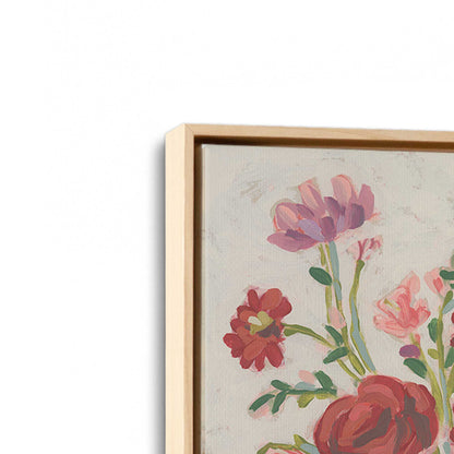 [Color:American Maple], Picture of art in a American Maple frame at an angle