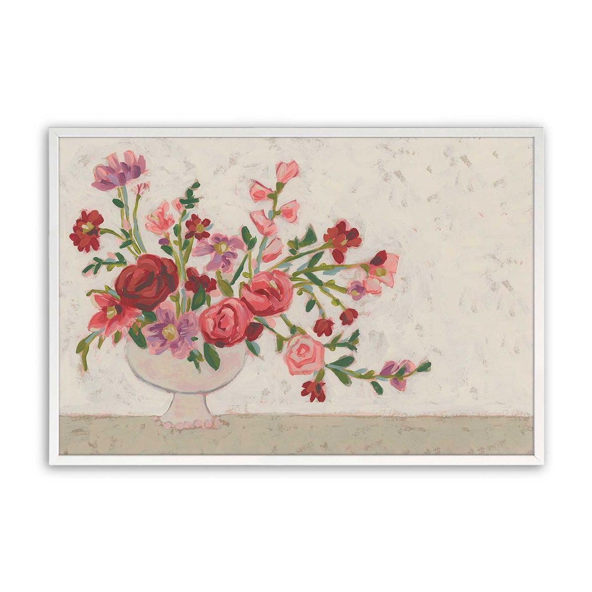 [Color:Opaque White], Picture of art in a Opaque White frame