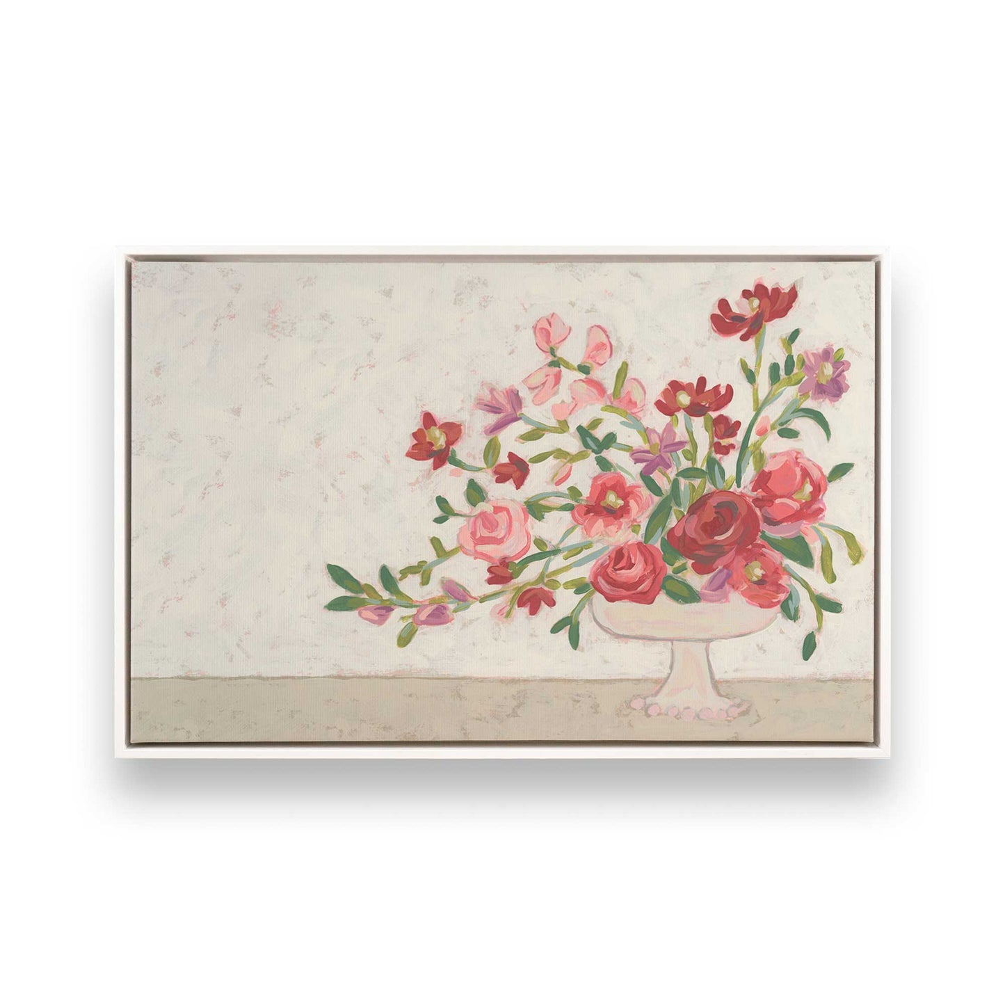[Color:Opaque White], Picture of art in a White frame