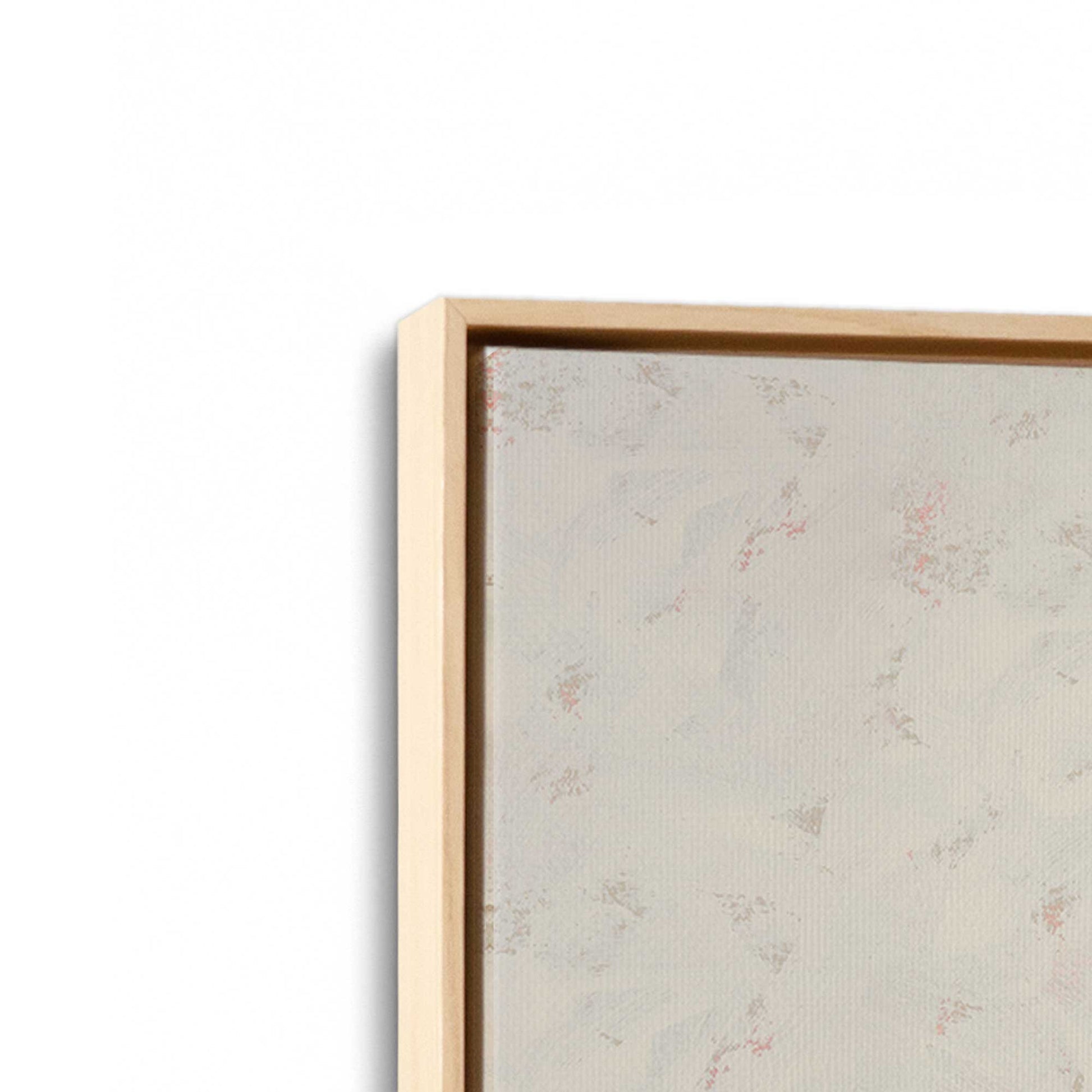 [Color:American Maple], Picture of art in a American Maple frame at an angle
