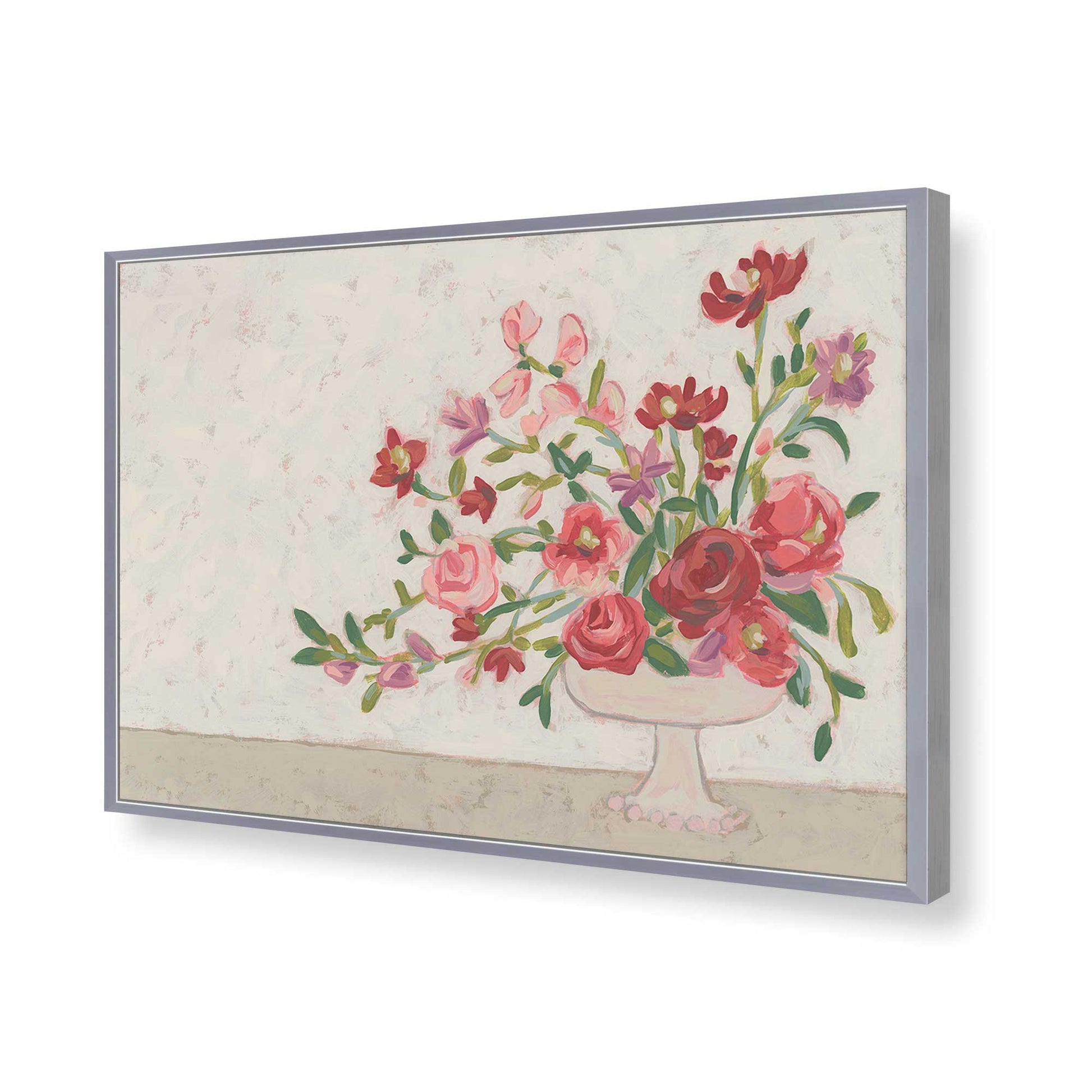 [Color:Polished Chrome], Picture of art in a Polished Chrome frame of the corner