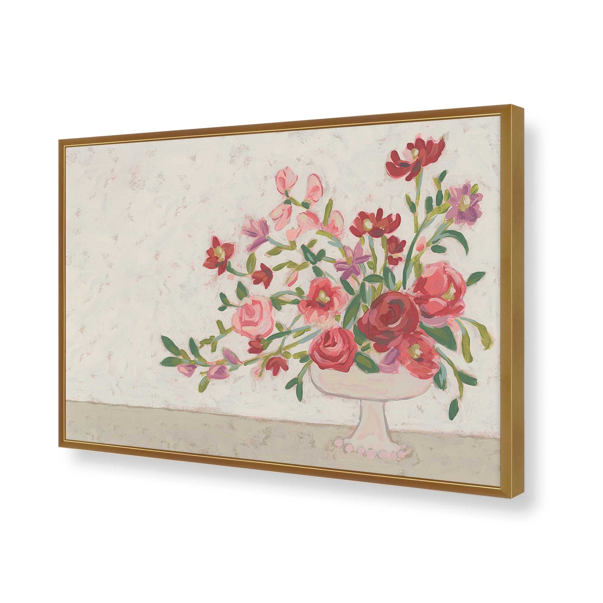 [Color:Polished Gold], Picture of art in a Polished Gold frame of the corner