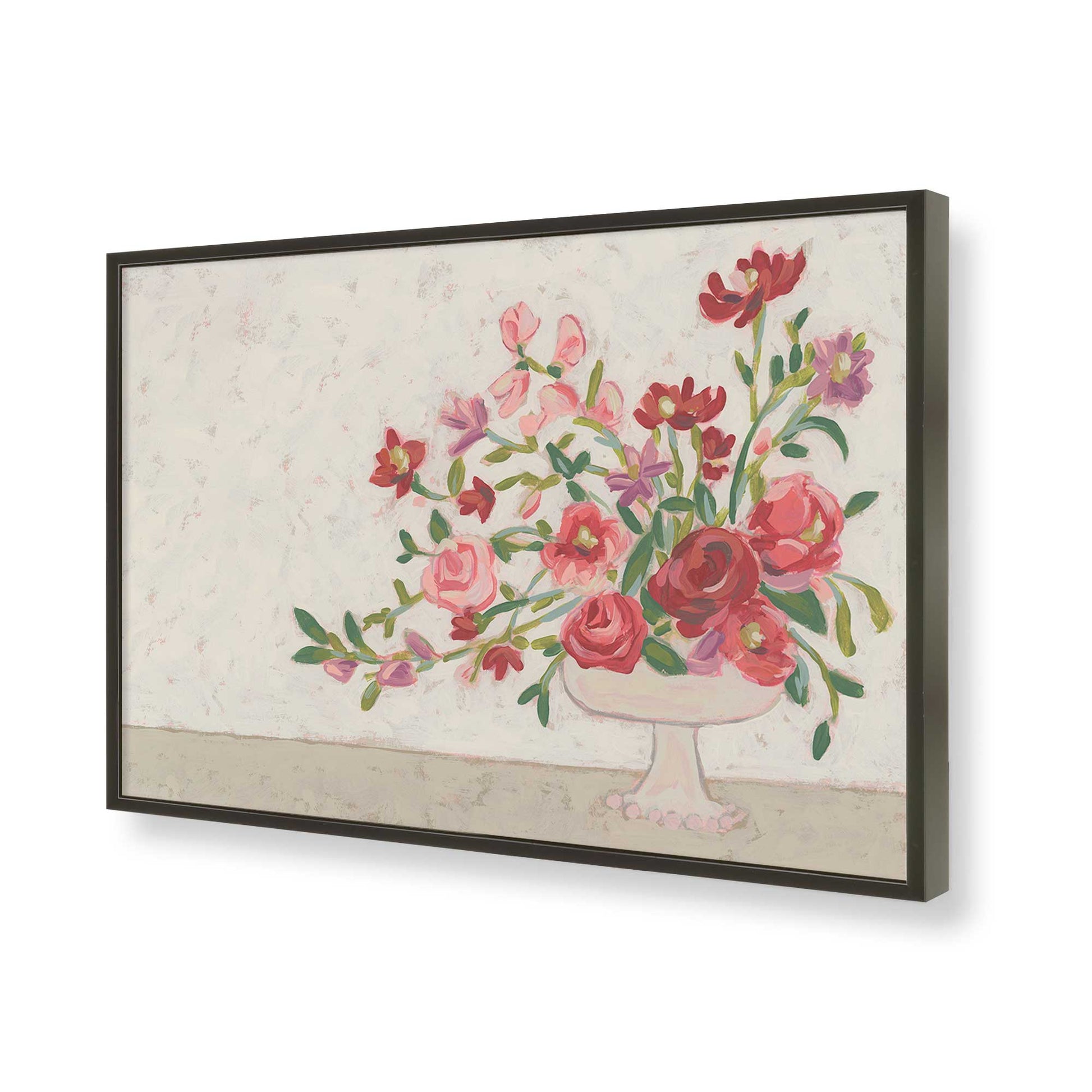 [Color:Satin Black], Picture of art in a Satin Black frame of the corner