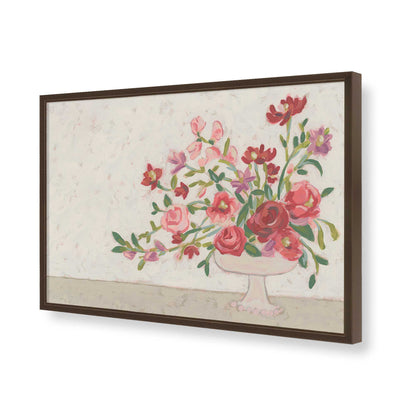 [Color:Brown], Picture of art in a Brown frame of the corner