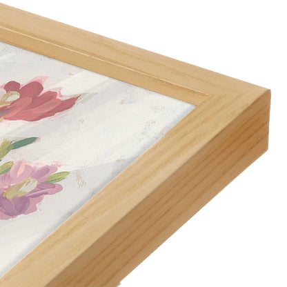 [Color:American Maple], Picture of art in a American Maple frame at an angle