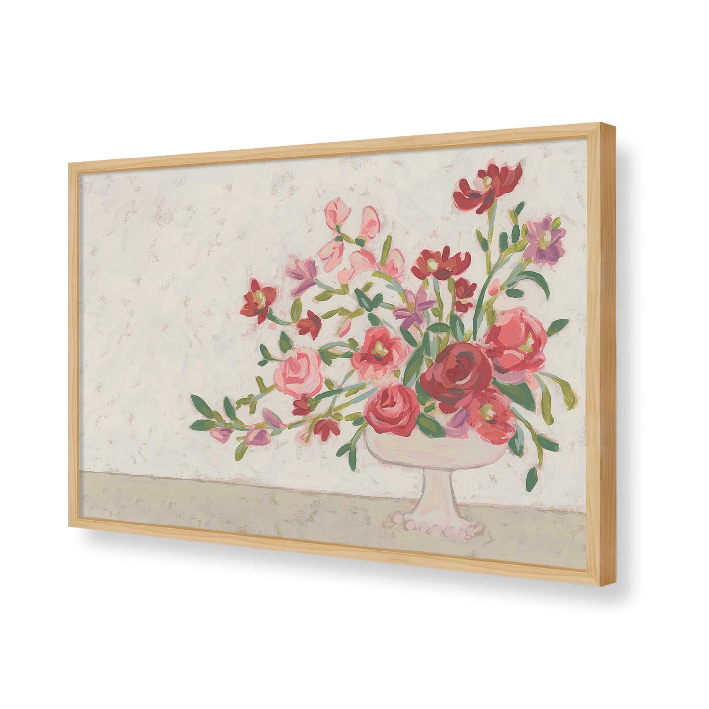 [Color:American Maple], Picture of art in a American Maple frame of the corner