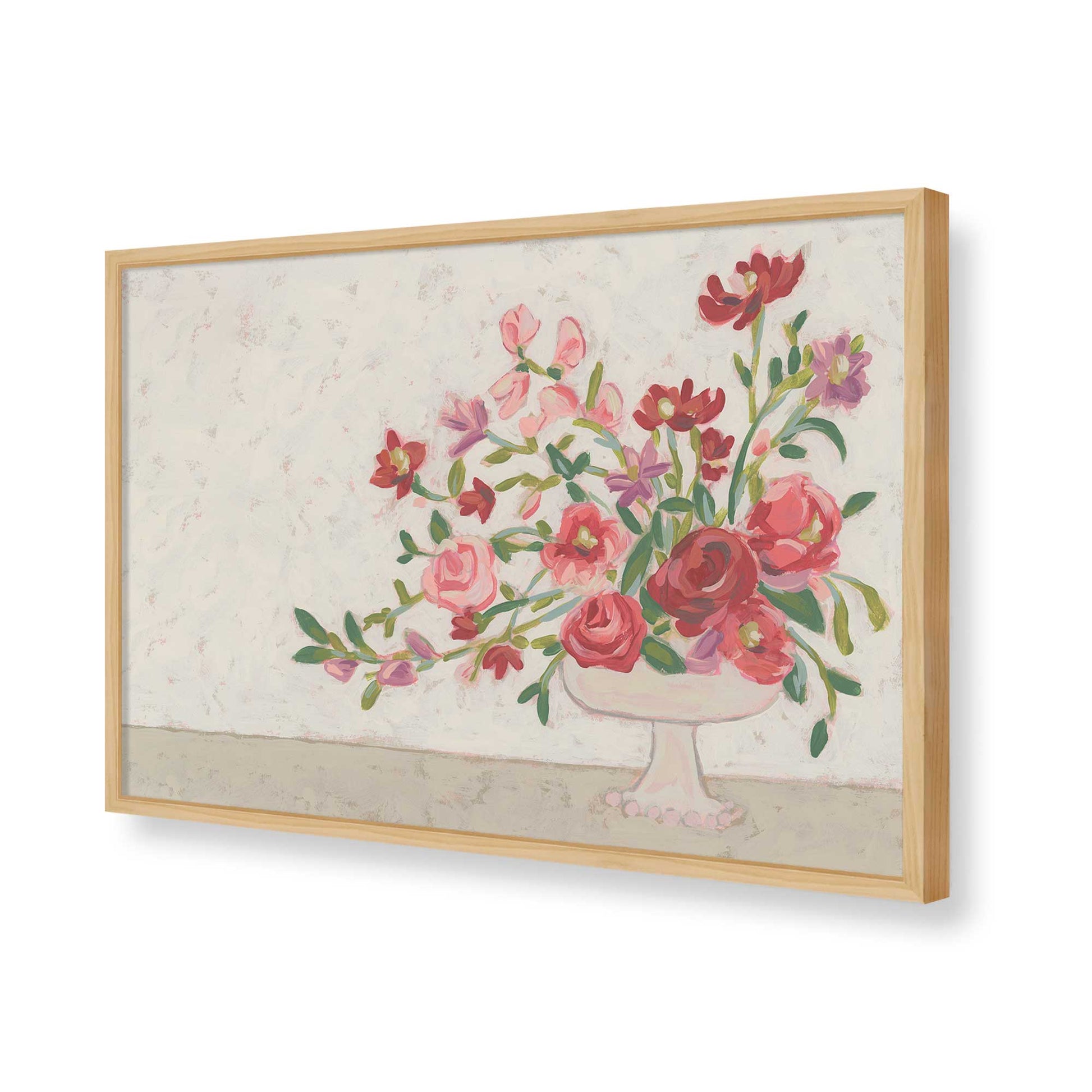 [Color:American Maple], Picture of art in a American Maple frame of the corner