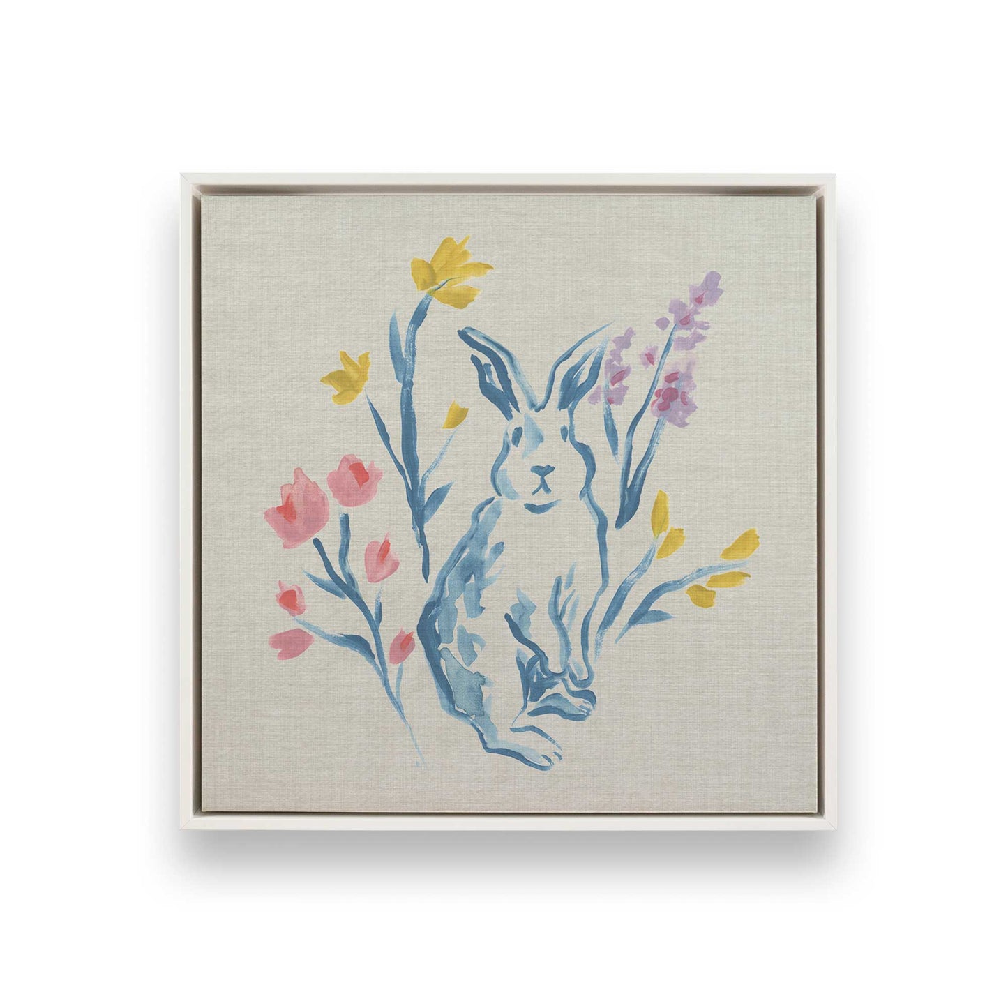 [Color:Opaque White], Picture of art in a White frame