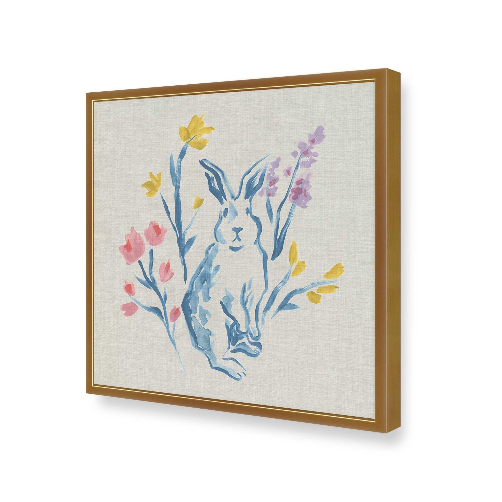 [Color:Polished Gold], Picture of art in a Polished Gold frame of the corner
