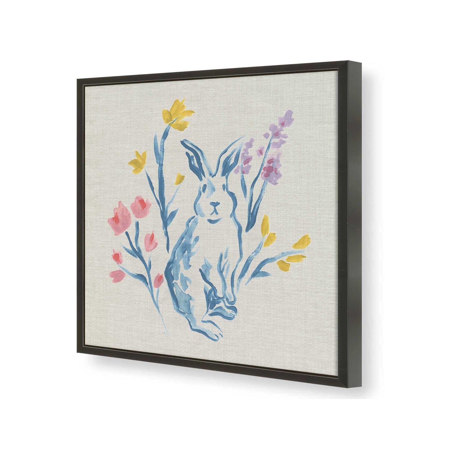 [Color:Satin Black], Picture of art in a Satin Black frame of the corner