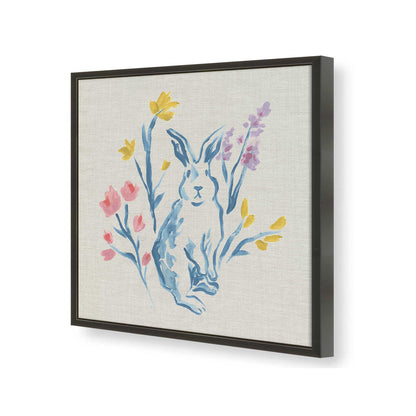 [Color:Satin Black], Picture of art in a Satin Black frame of the corner
