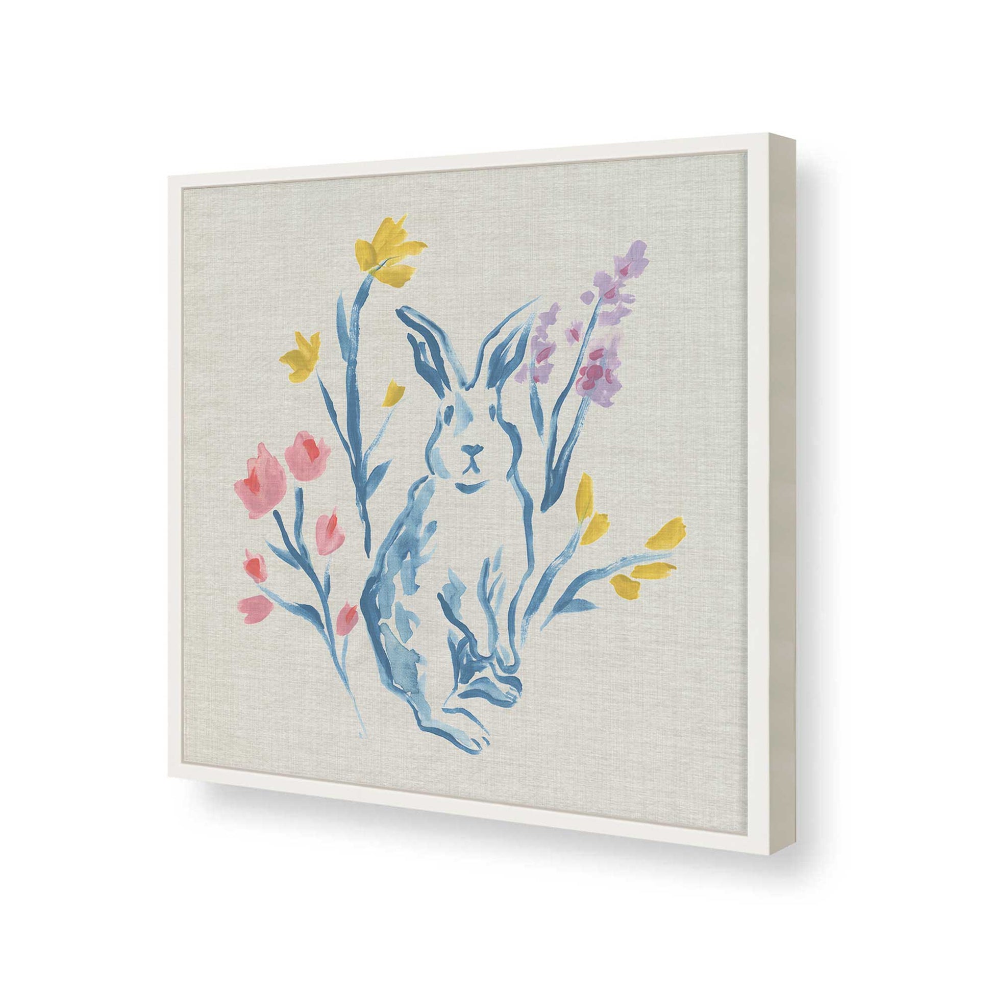 [Color:Opaque White], Picture of art in a Opaque White frame of the corner