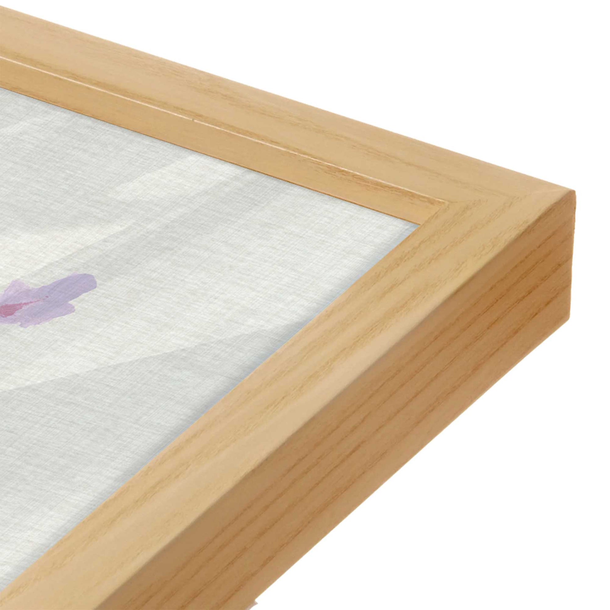 [Color:American Maple], Picture of art in a American Maple frame at an angle